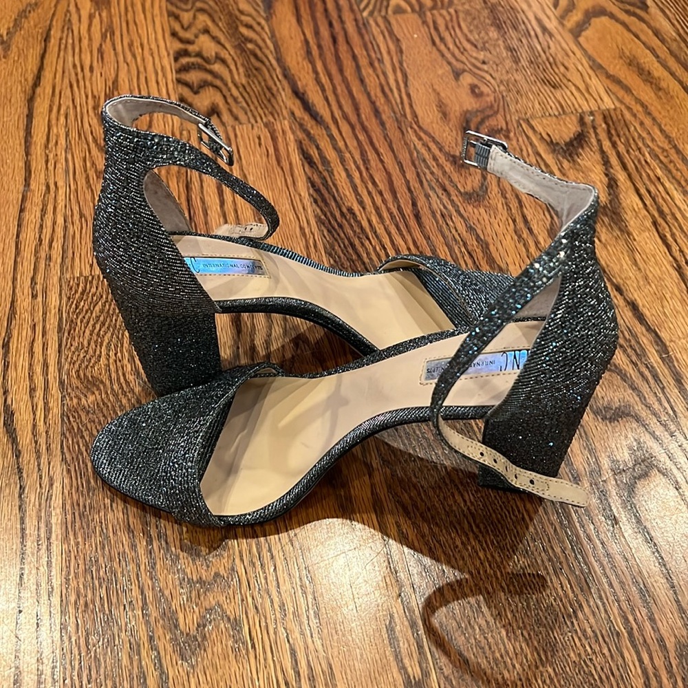 Silver diamond heels